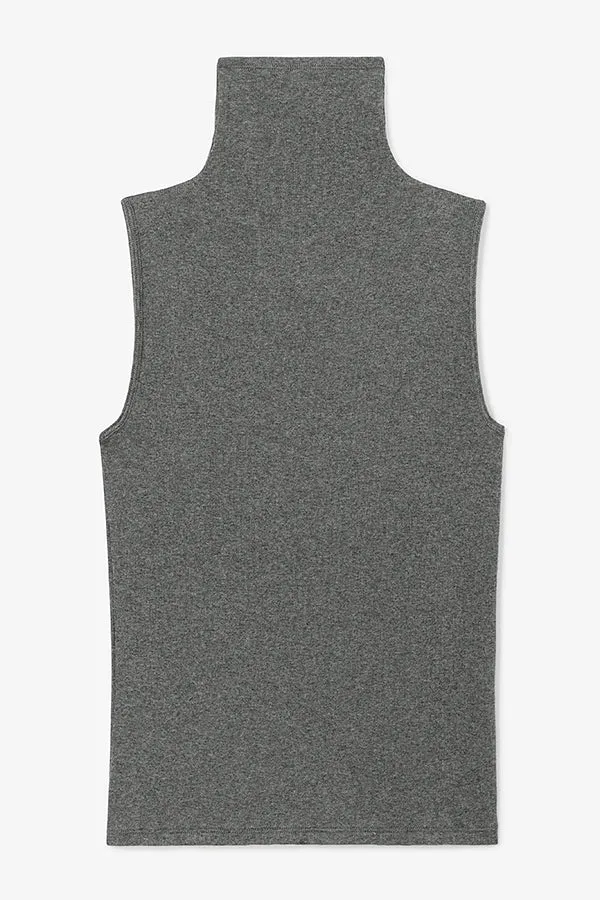 Jett Tank - Organic Ribbed Pima Cotton :: Charcoal