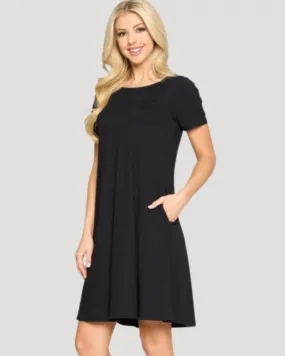 Kaytlynn Black Shift Dress