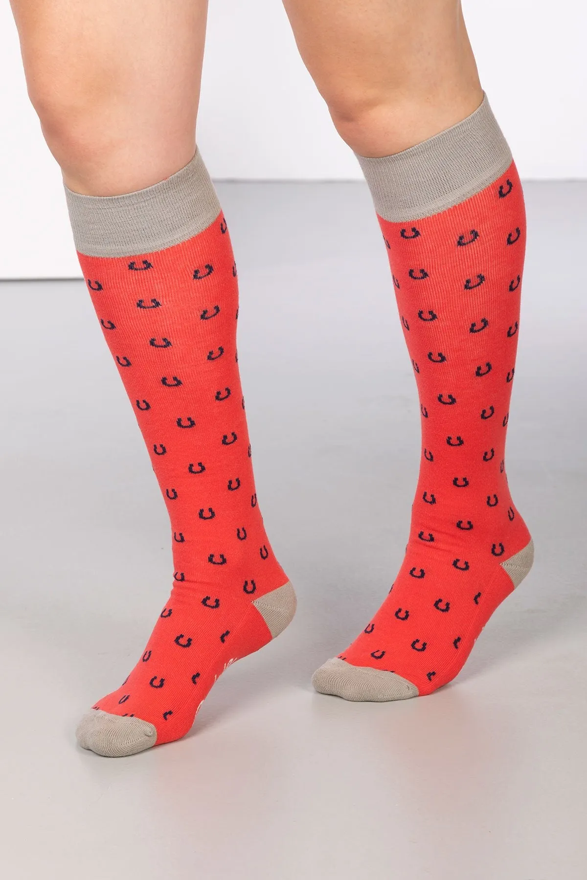 Ladies Horse Shoe Knee Length Socks