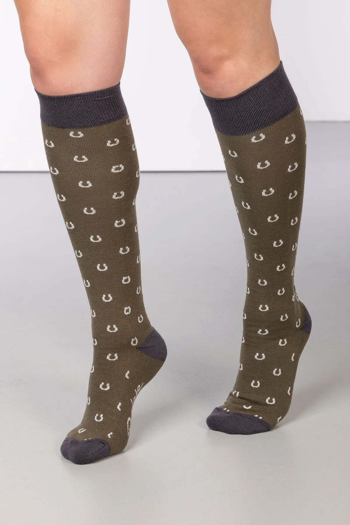 Ladies Horse Shoe Knee Length Socks