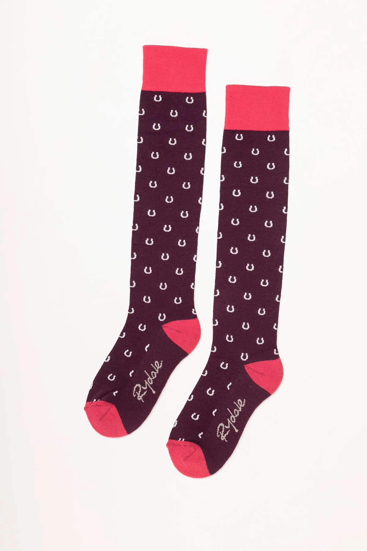 Ladies Horse Shoe Knee Length Socks