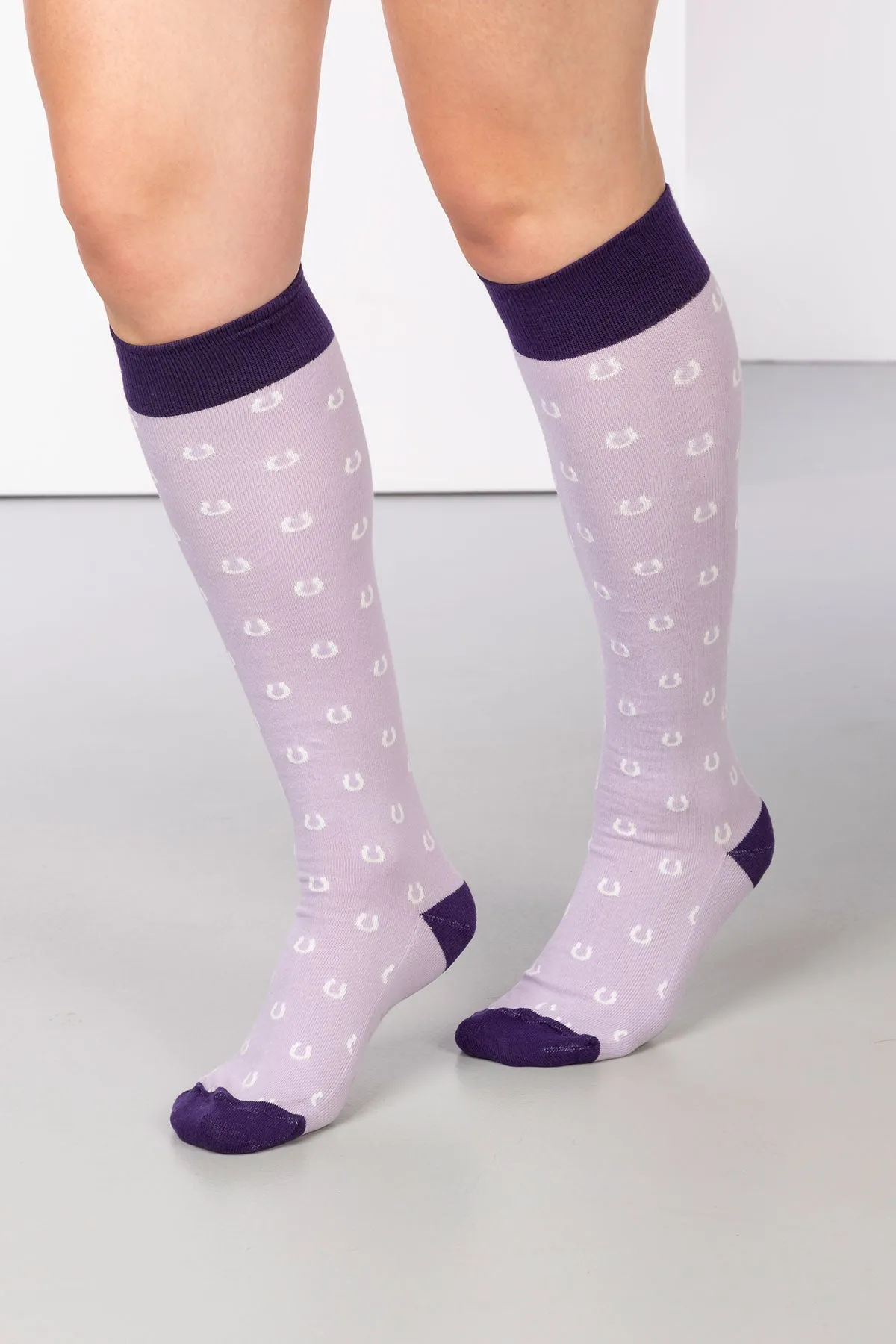 Ladies Horse Shoe Knee Length Socks