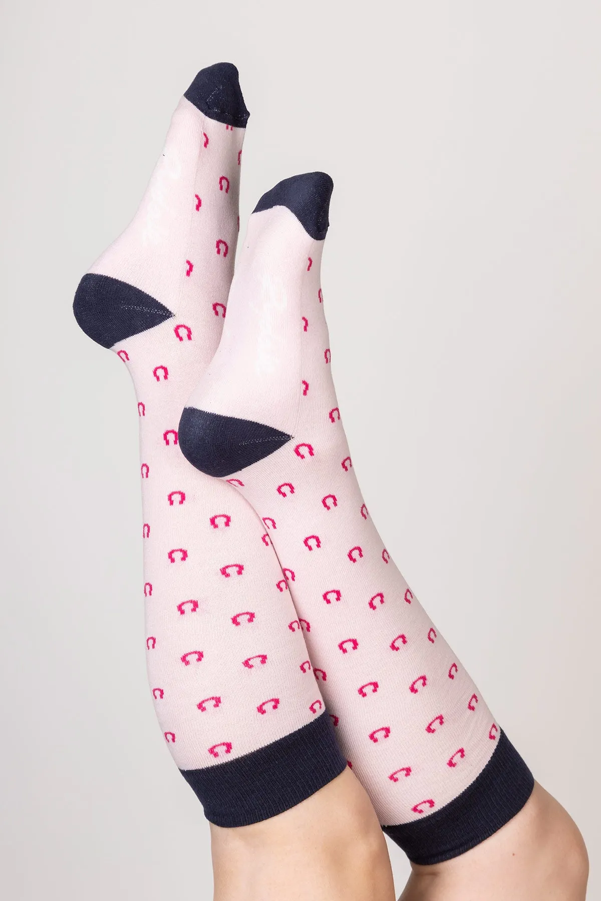 Ladies Horse Shoe Knee Length Socks