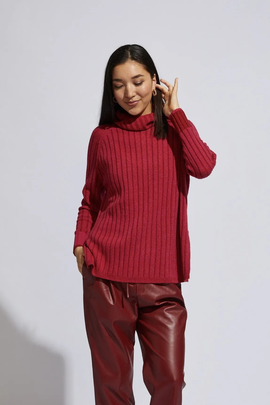 LD and Co - LC8185 Plaited Roll Neck Jumper