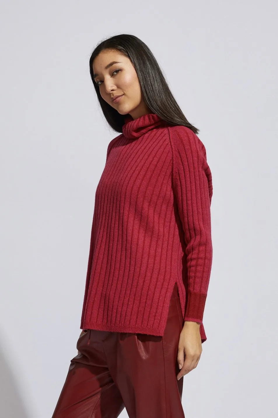 LD and Co - LC8185 Plaited Roll Neck Jumper