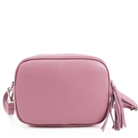 Leather Camera Bag - Pink