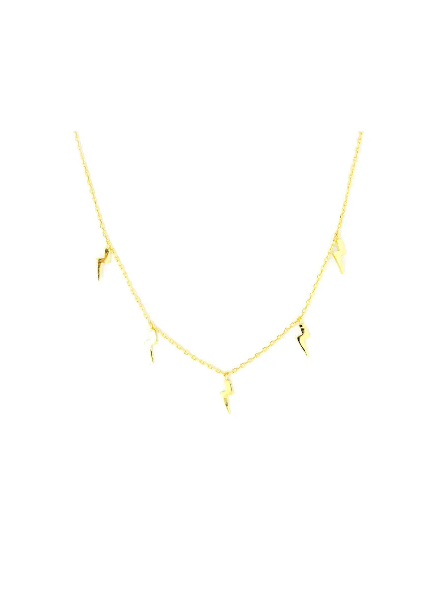 Lightning Bolt Charm Necklace