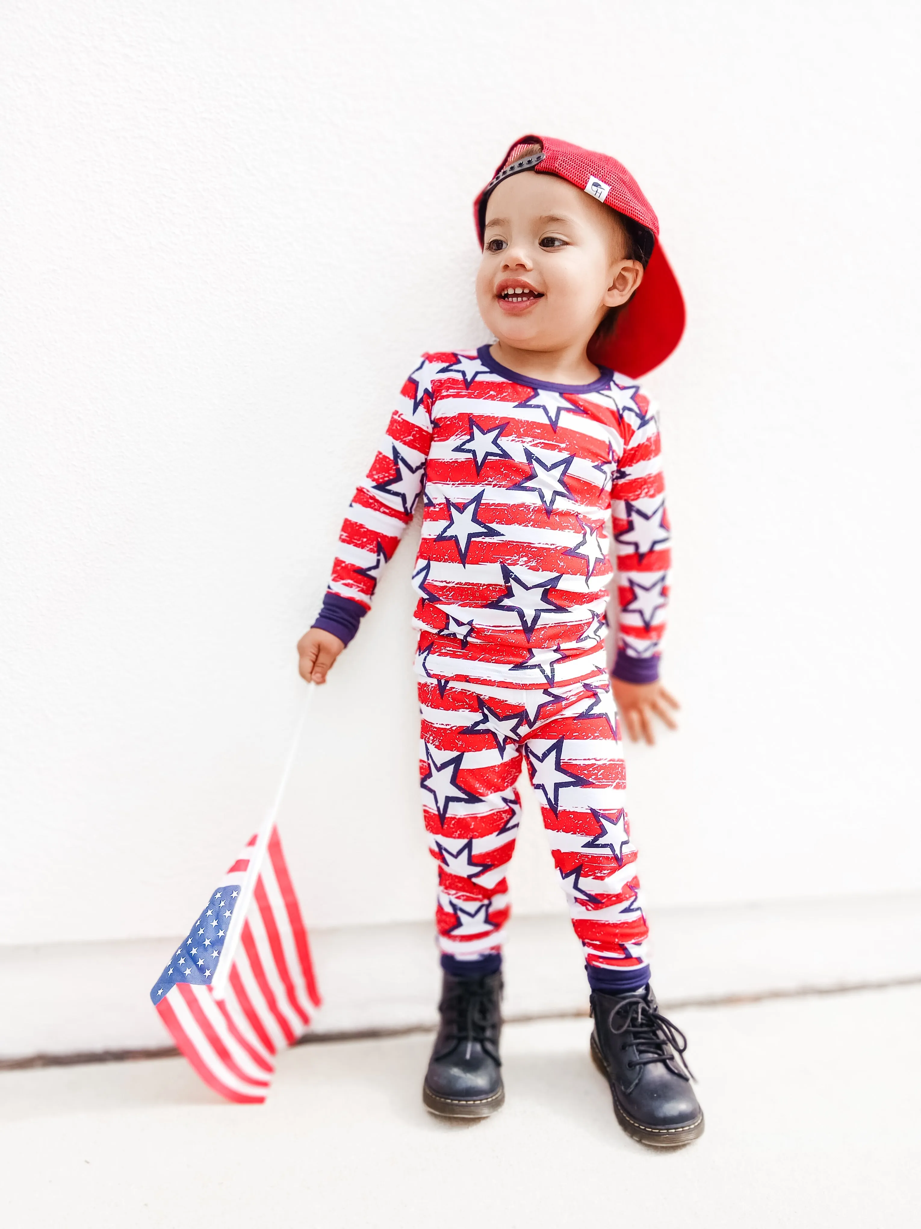 LONG SLEEVE 2 PIECE SETS- Stars   Stripes