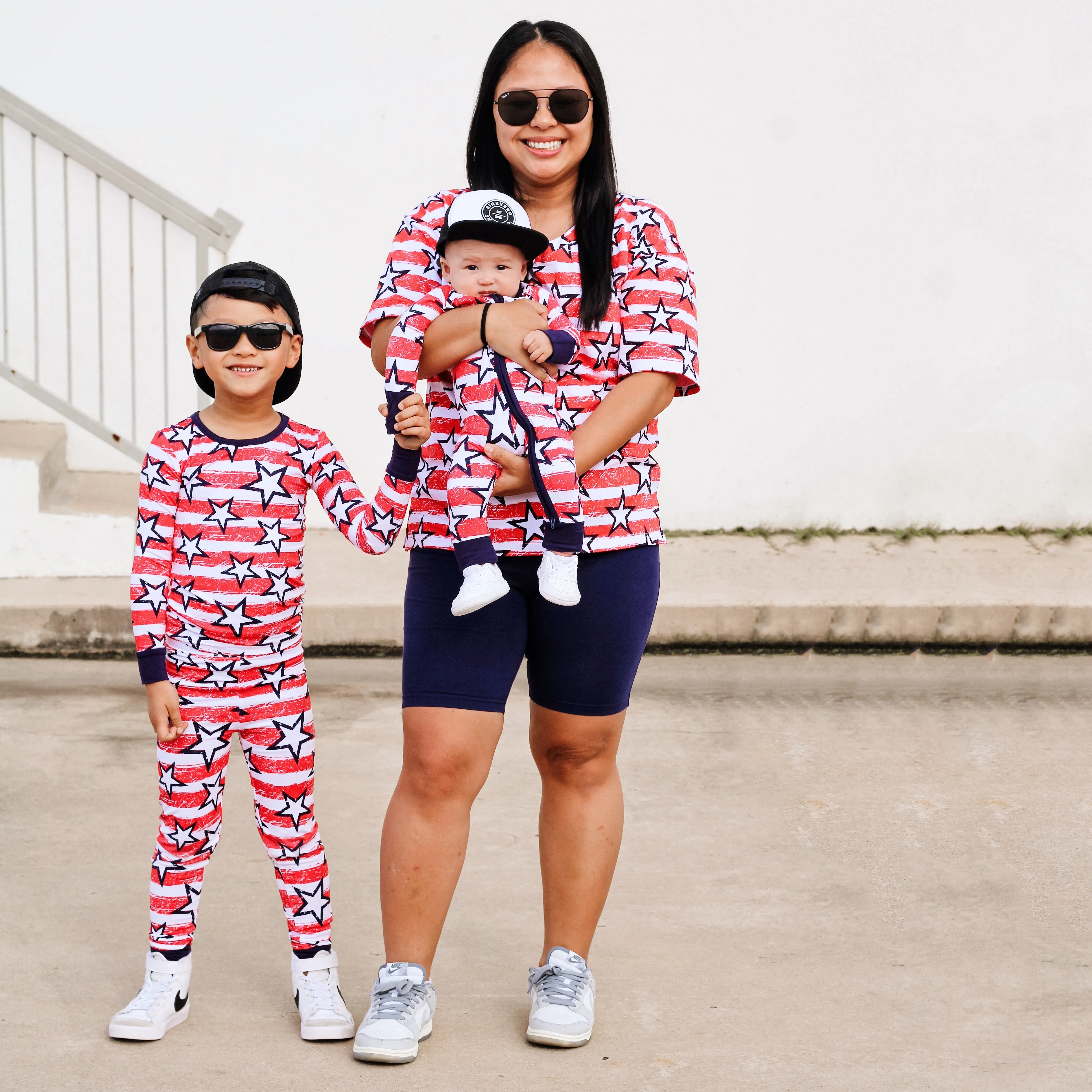 LONG SLEEVE 2 PIECE SETS- Stars   Stripes