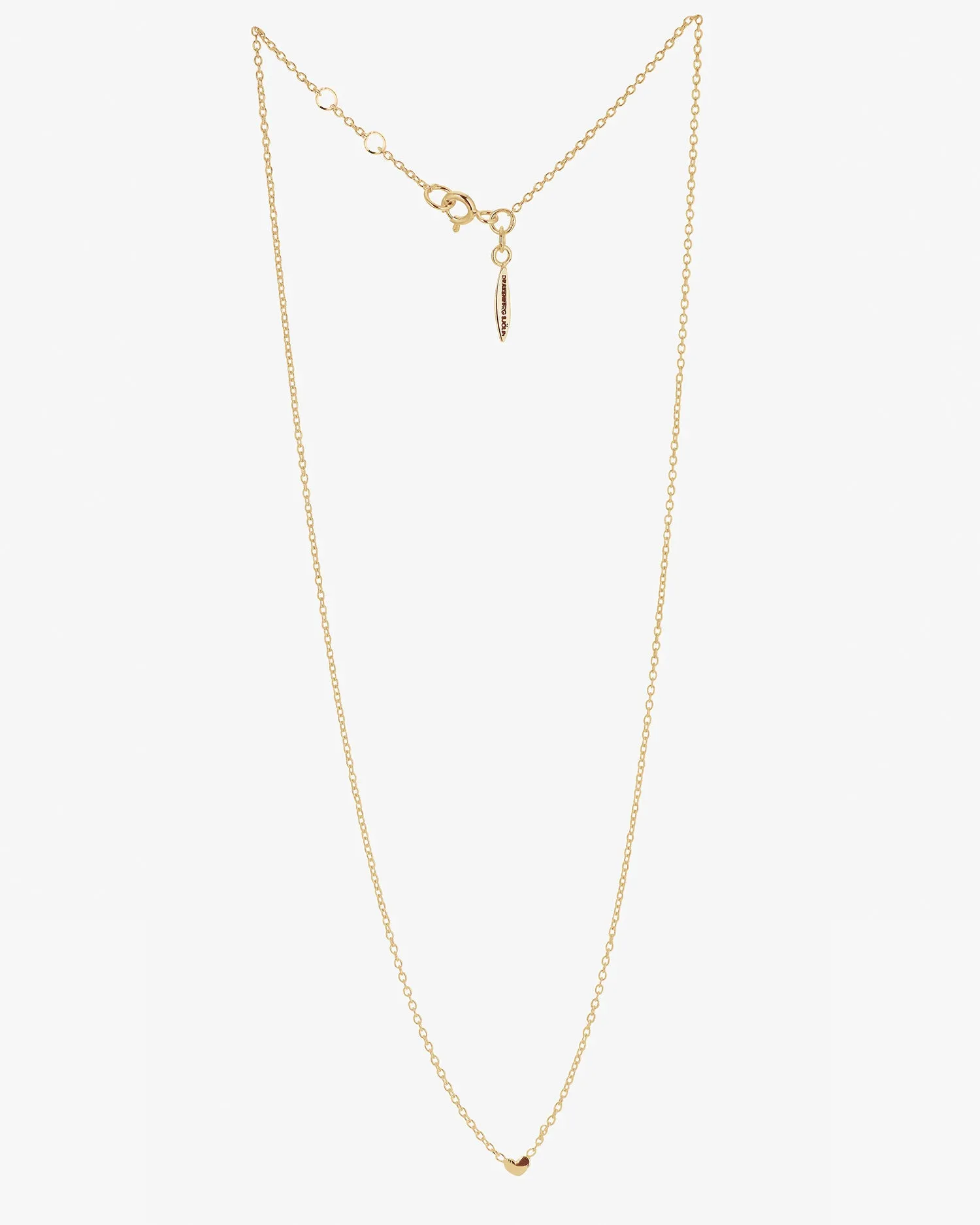 Loving Heart drop necklace gold