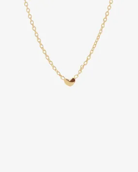 Loving Heart drop necklace gold