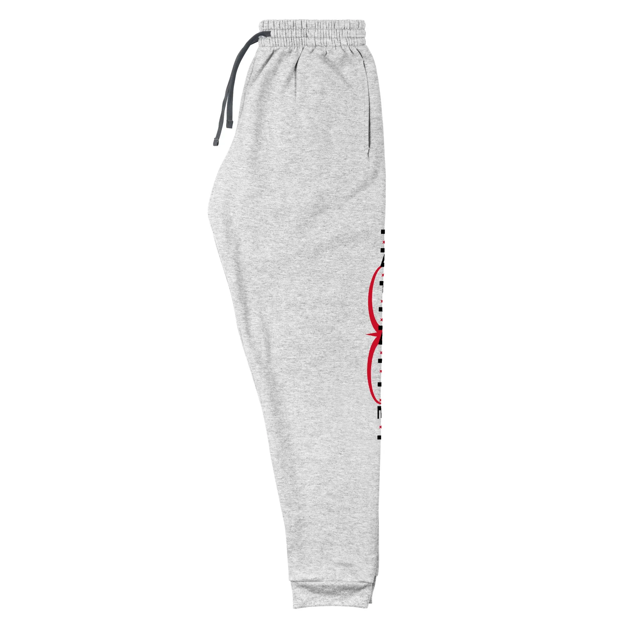 Men's Text And Logo Print Carbon Grey Joggers