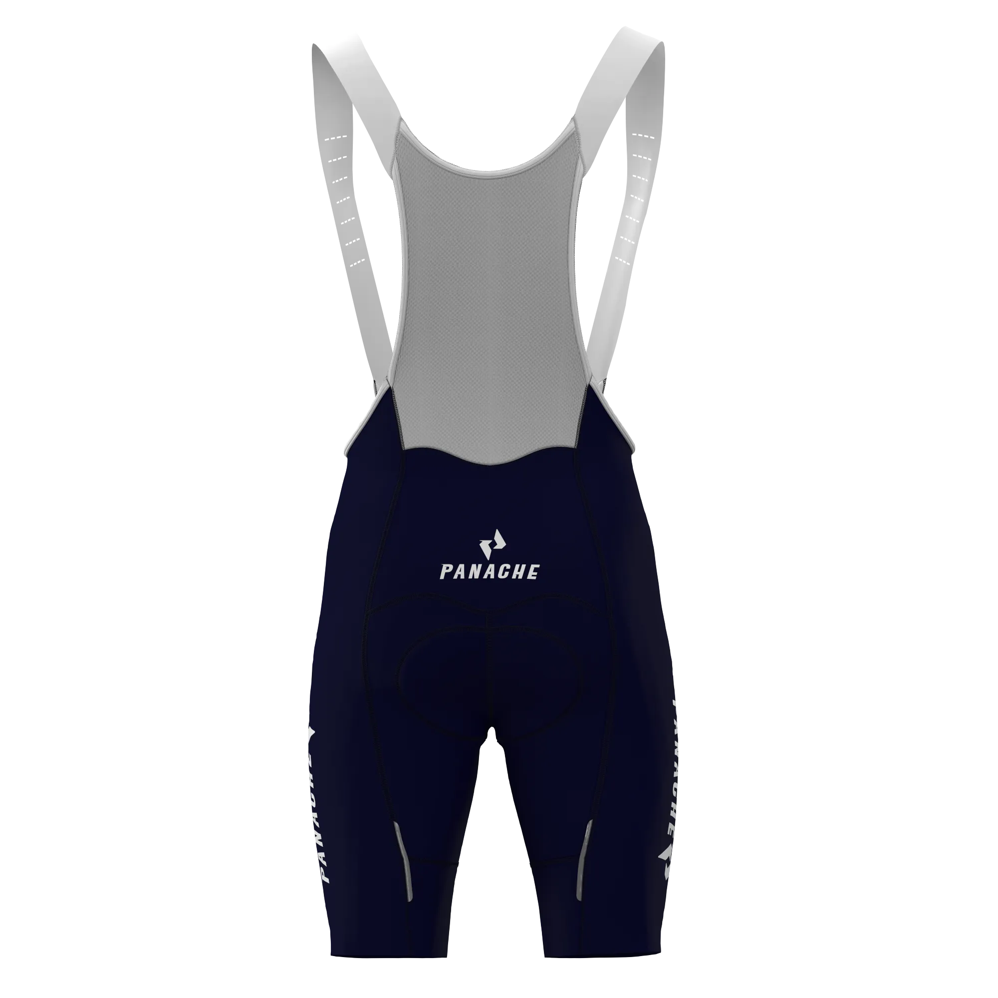 Men's WT 2ND SKIN Bib Short - Midnight Blue w/Panache Logo