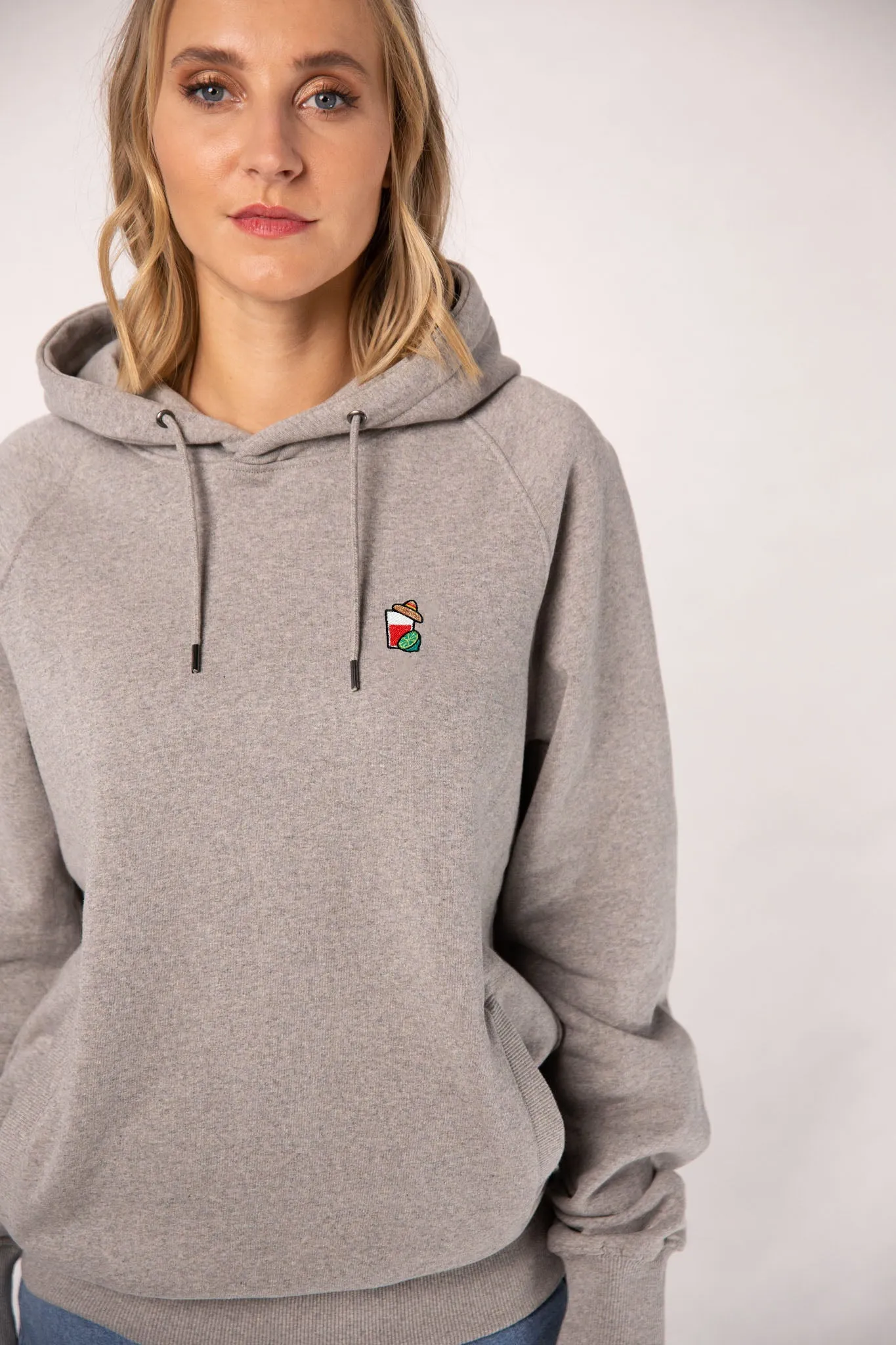 Mexikaner| Bestickter Bio-Baumwoll Frauen Hoodie