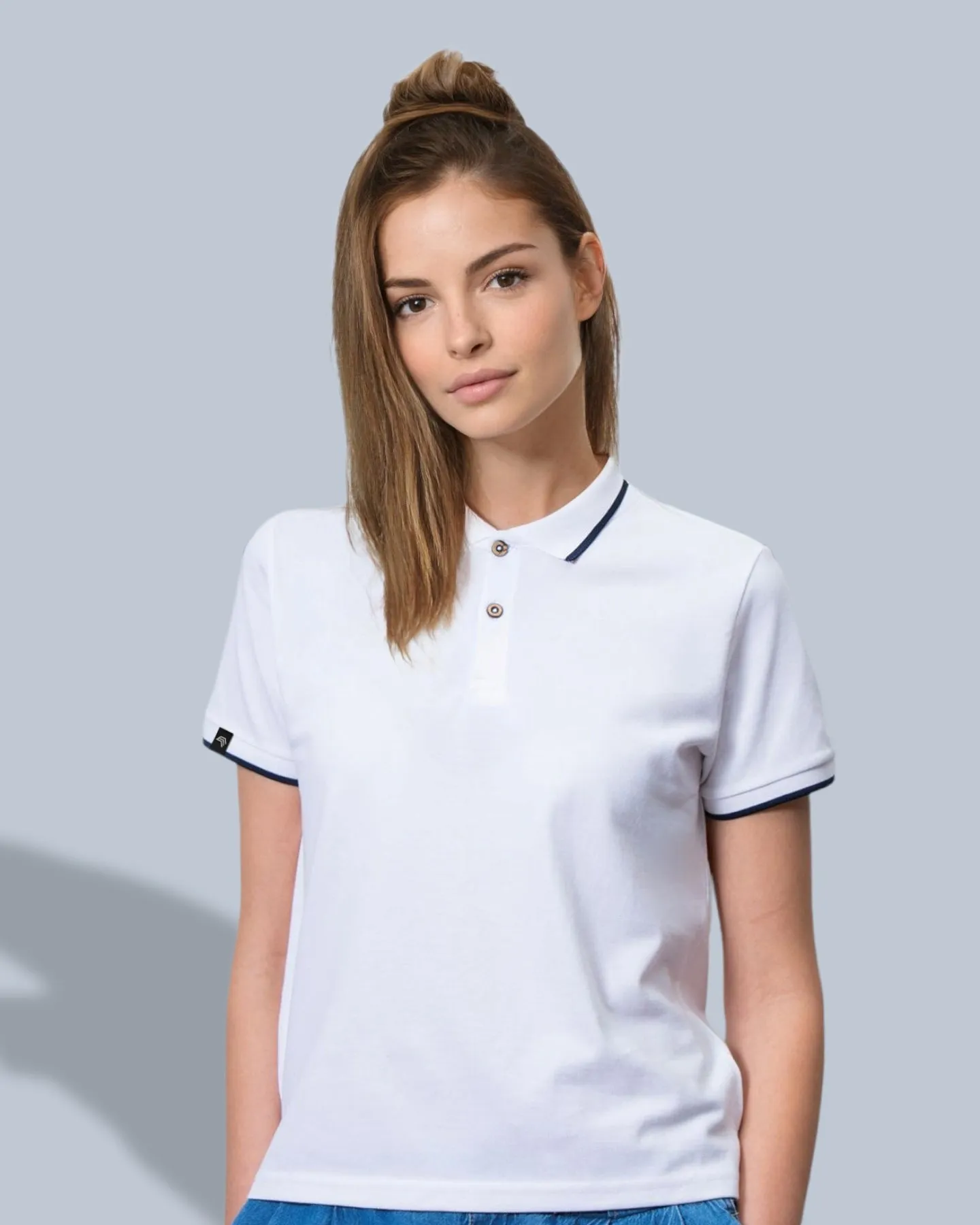 MTS M192 Women's Bio-Baumwolle Polo Shirt mit Knöpfen aus Kokosnuss-Schalen