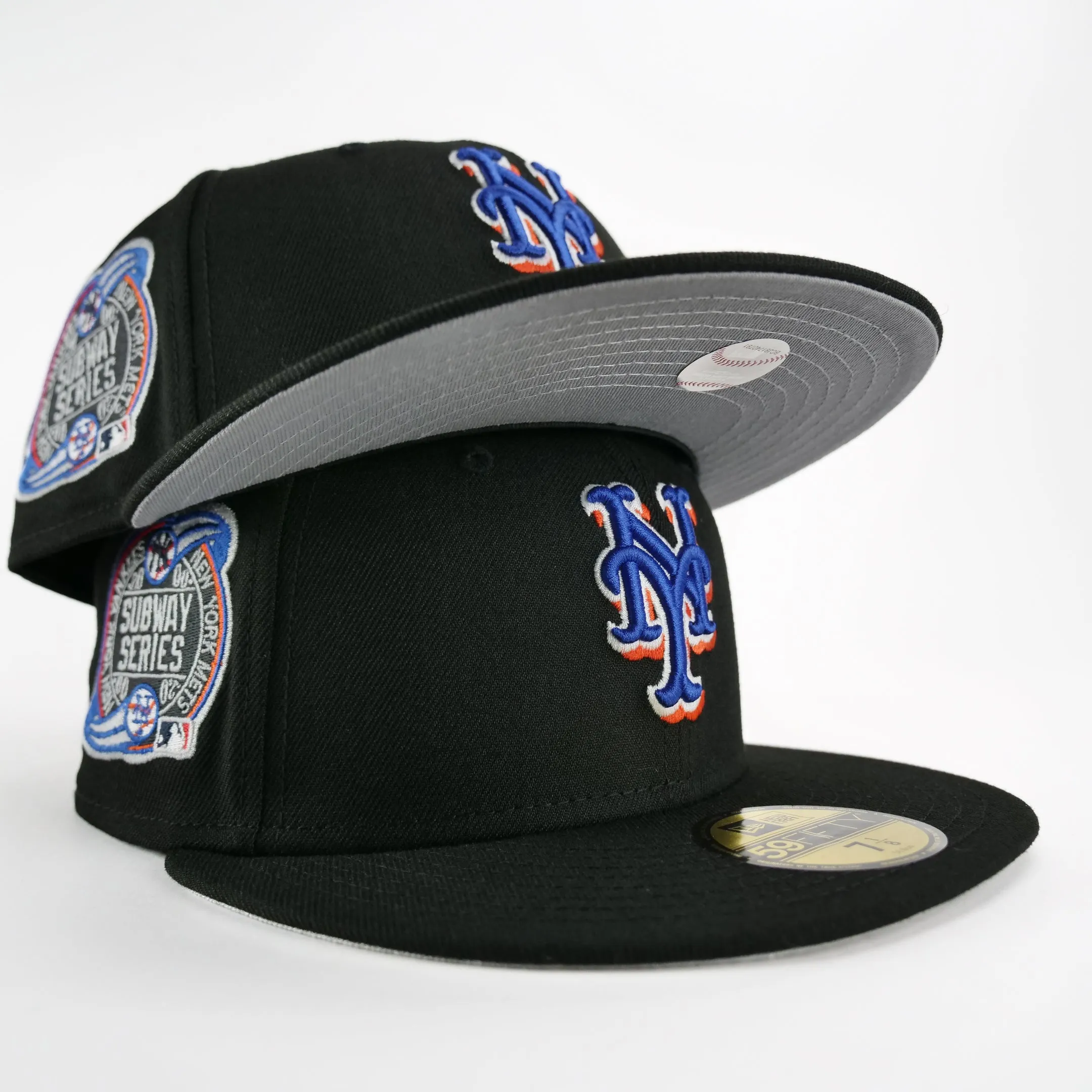 New Era Custom Exclusive Fitted New York Mets Black Alternate Subway Series 2000