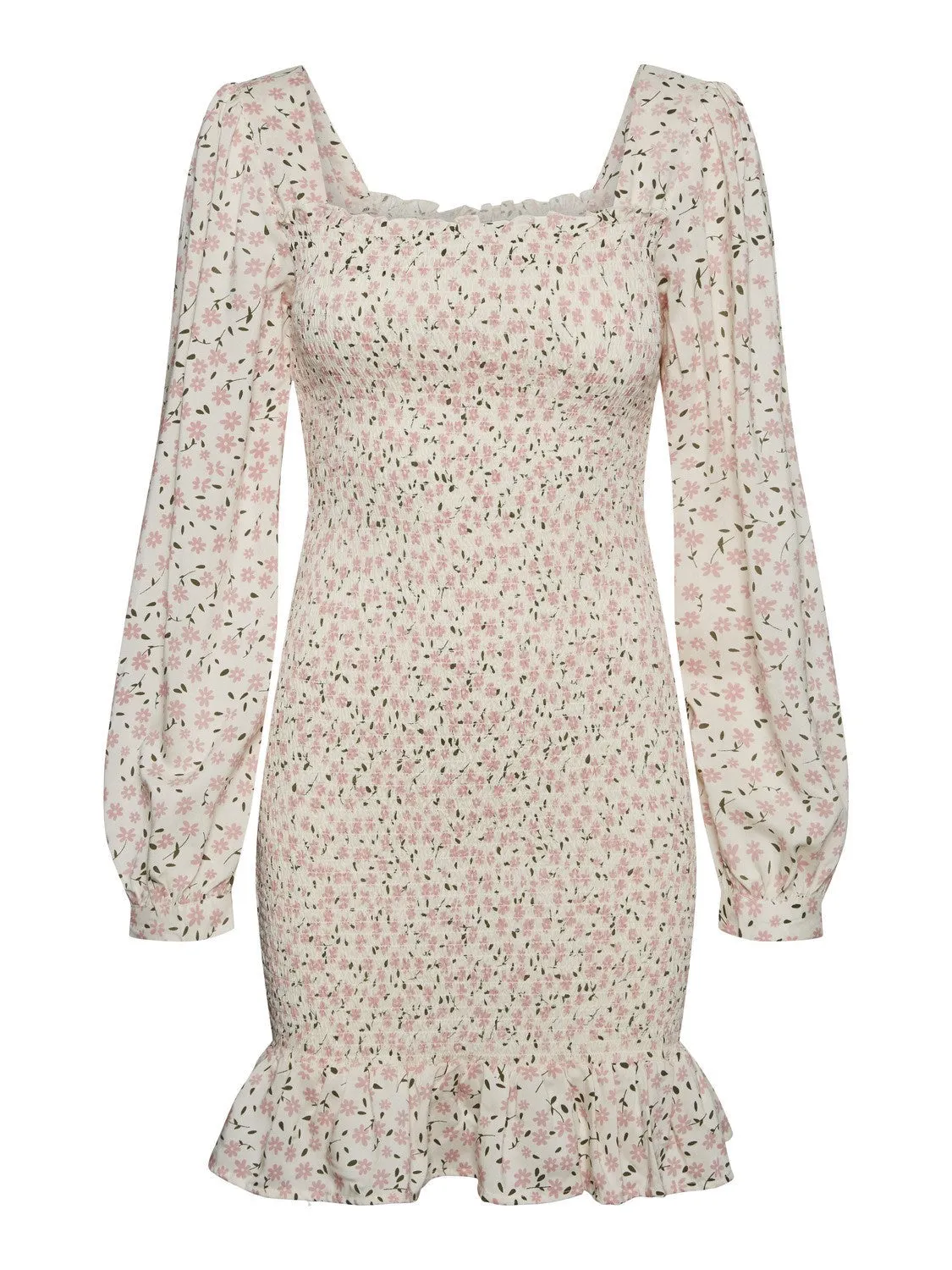 NMTone Smock Kjole - Pink Blomsterprint