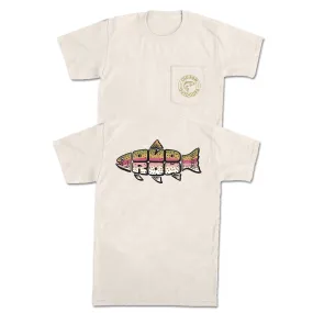 Old Row Outdoors Trout Text Pocket Tee