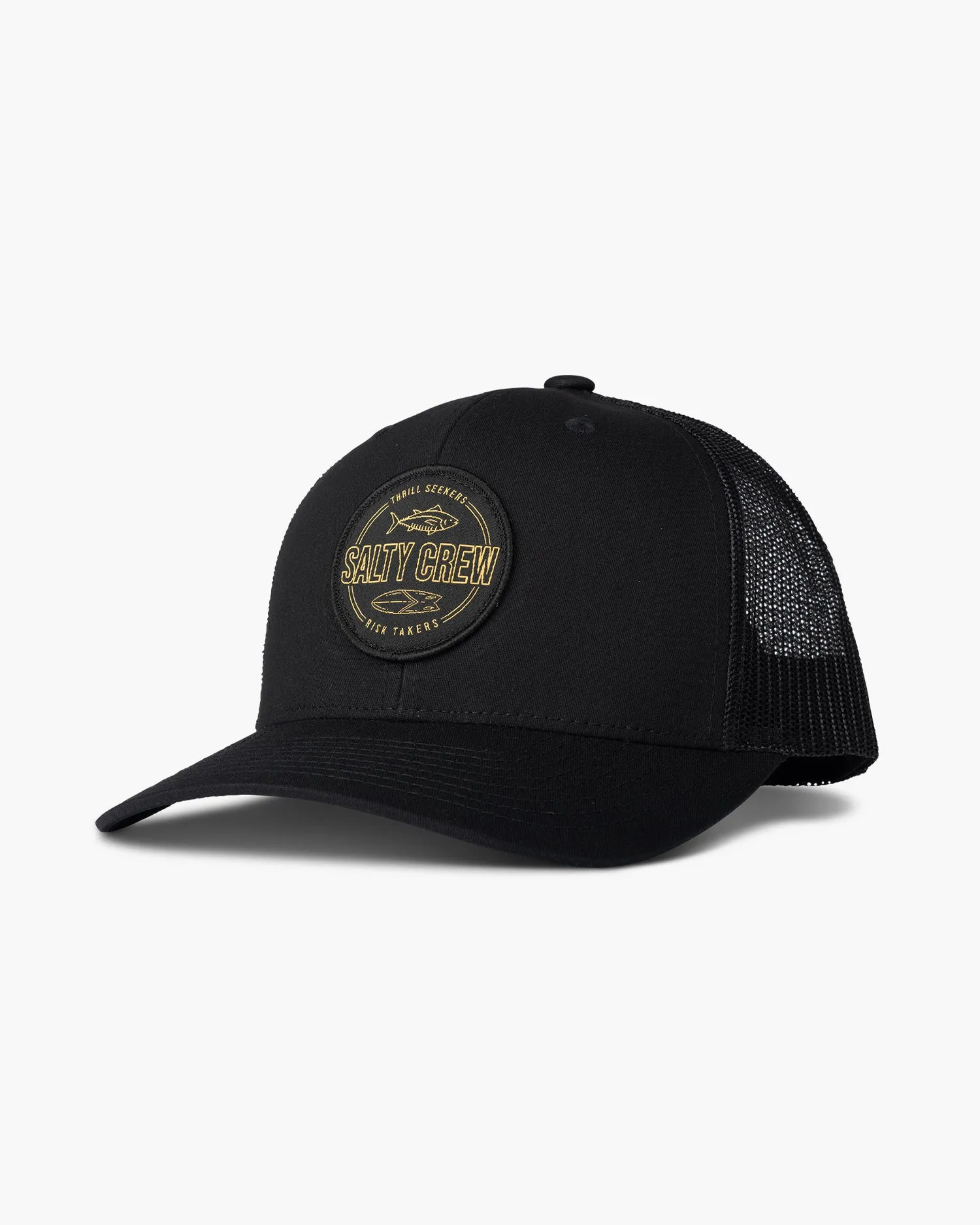 Outlined Black Retro Trucker