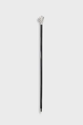 Pasotti Black/Silver Lion Cane