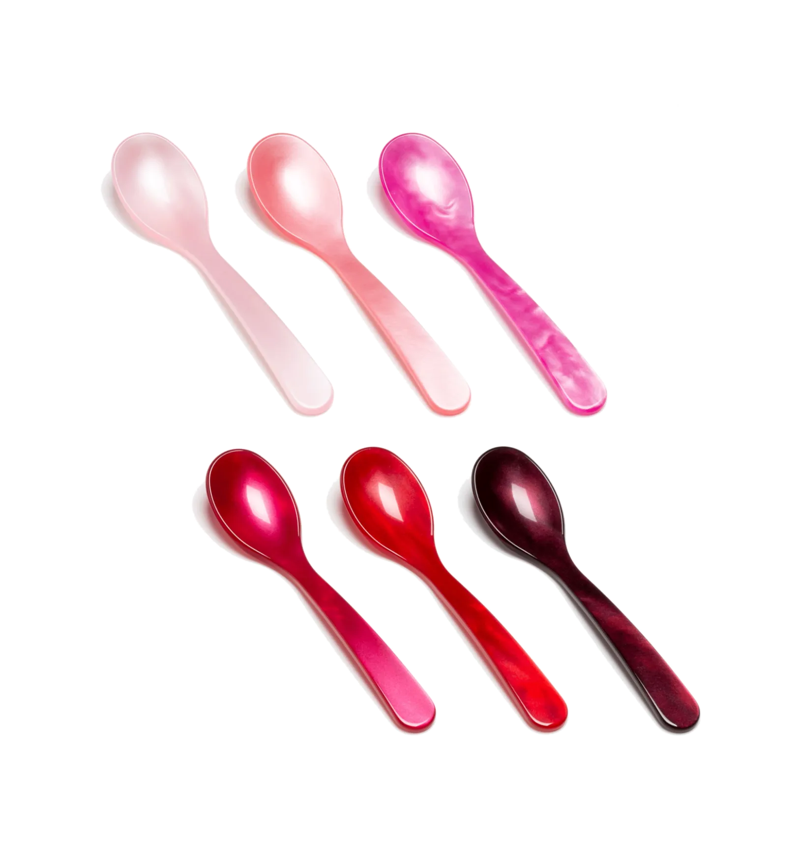 Pink Acrylic Teaspoon Set