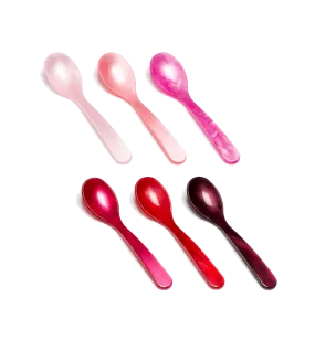 Pink Acrylic Teaspoon Set