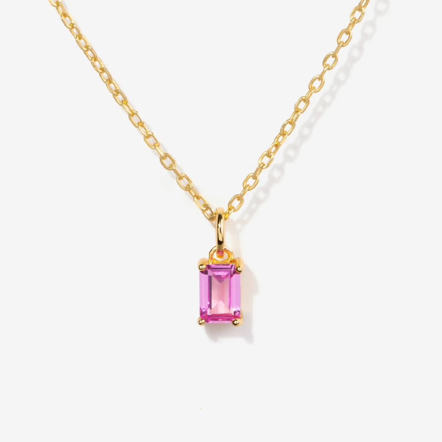 Pink Tourmaline Necklace Charm