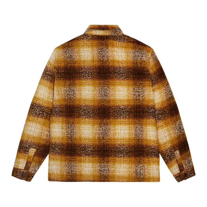 Plaid Flannel Overshirt - Butterscotch