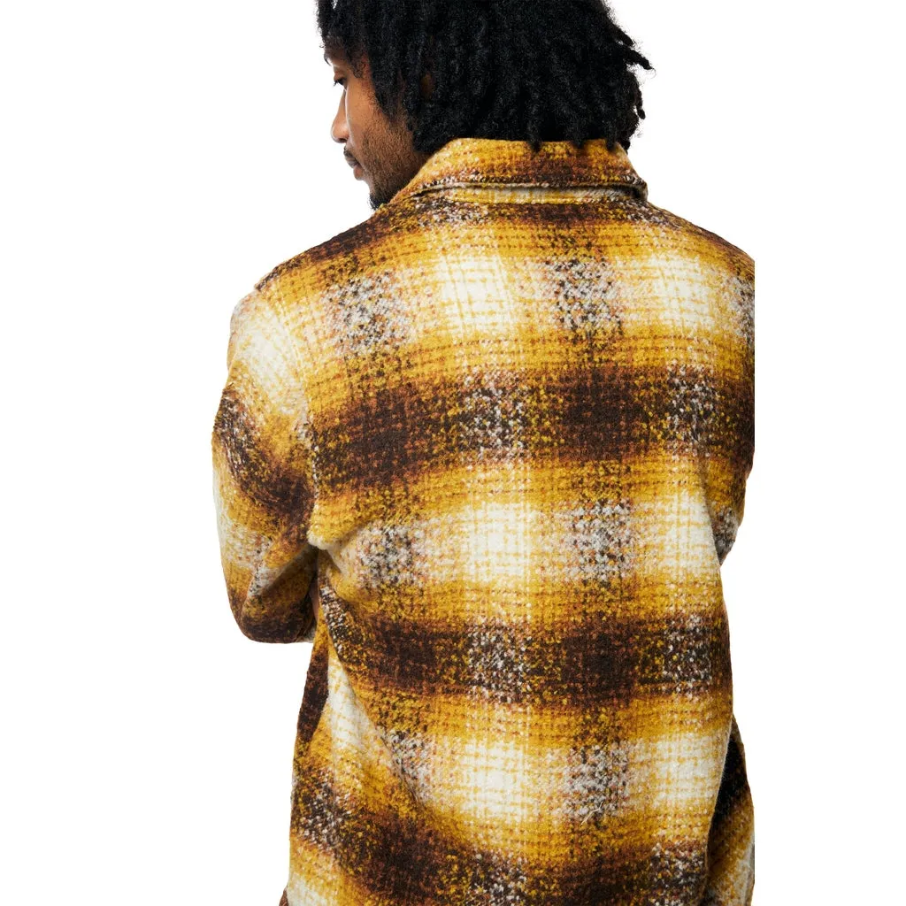 Plaid Flannel Overshirt - Butterscotch