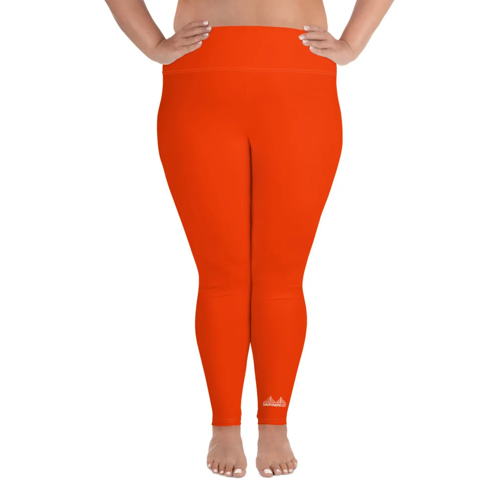 Plus Size Leggings Orange