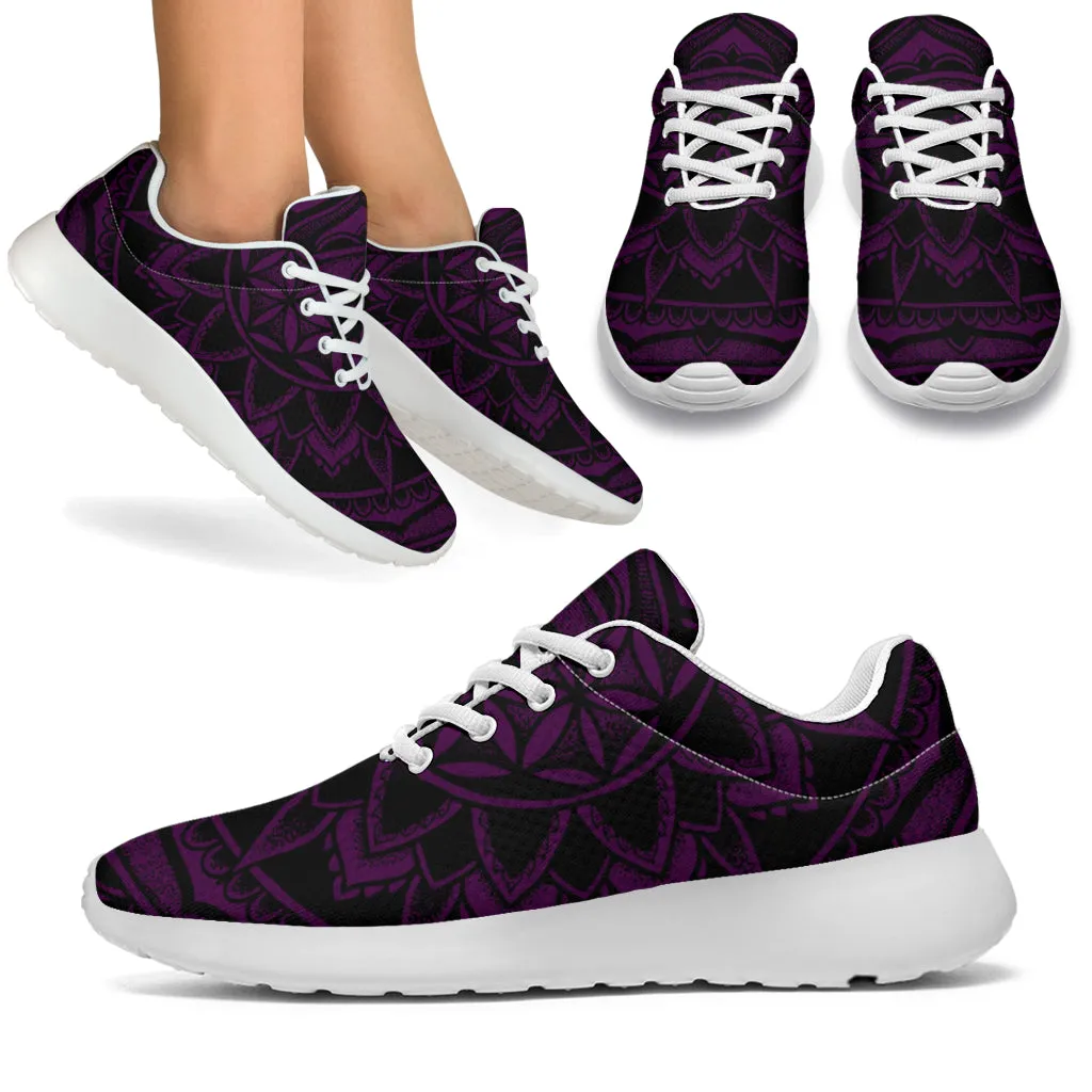 Purple Flower of Life Sneakers