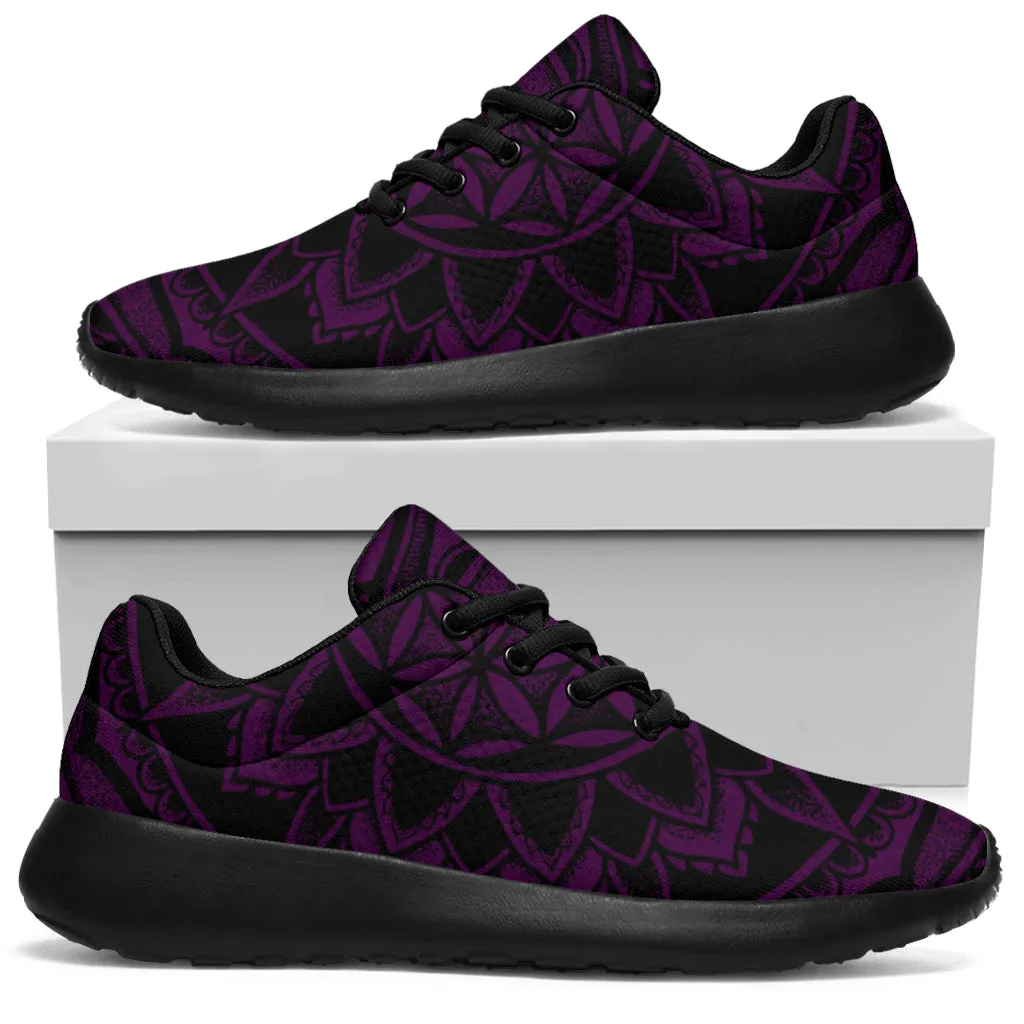 Purple Flower of Life Sneakers