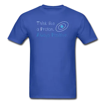 "Think like a Proton" (white) - Men's T-Shirt