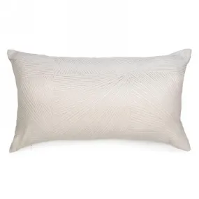 RECTAGULAR IVORY TEXTURED CUSHION (12X20)