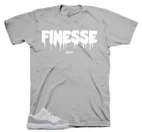 Retro 11 Cement Grey Shirt - Finesse - Grey