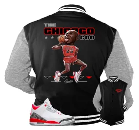 Retro 3 Fire Red Jacket - Dunk - Black