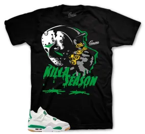 Retro 4 SB Pine Green Shirt - Killa Season - Black