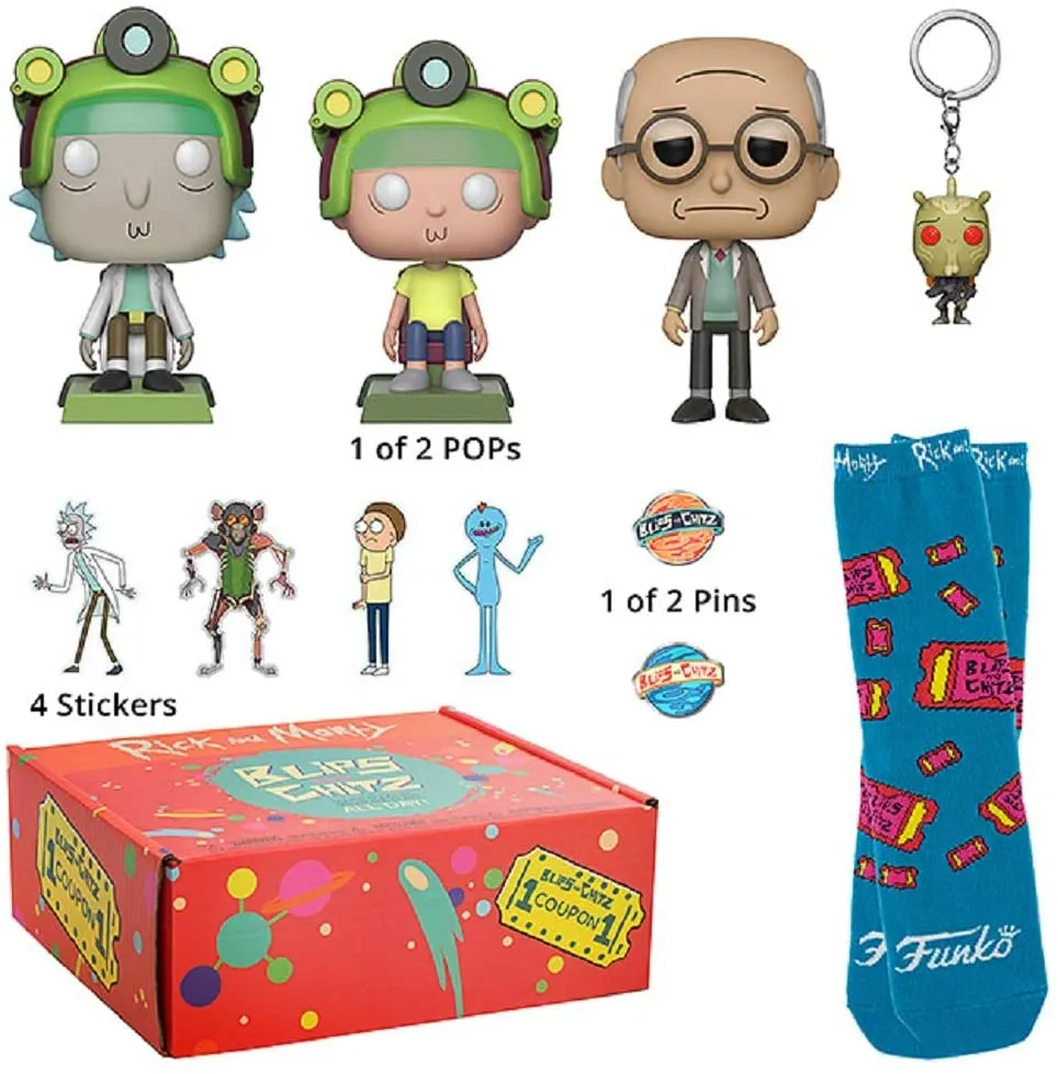 Rick and Morty Funko Bundle Blips & Chitz Gift Box