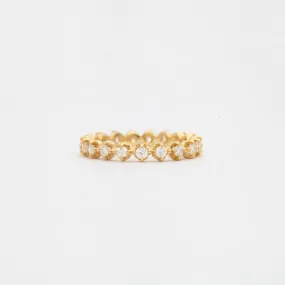 Round Diamond Collet Eternity Band