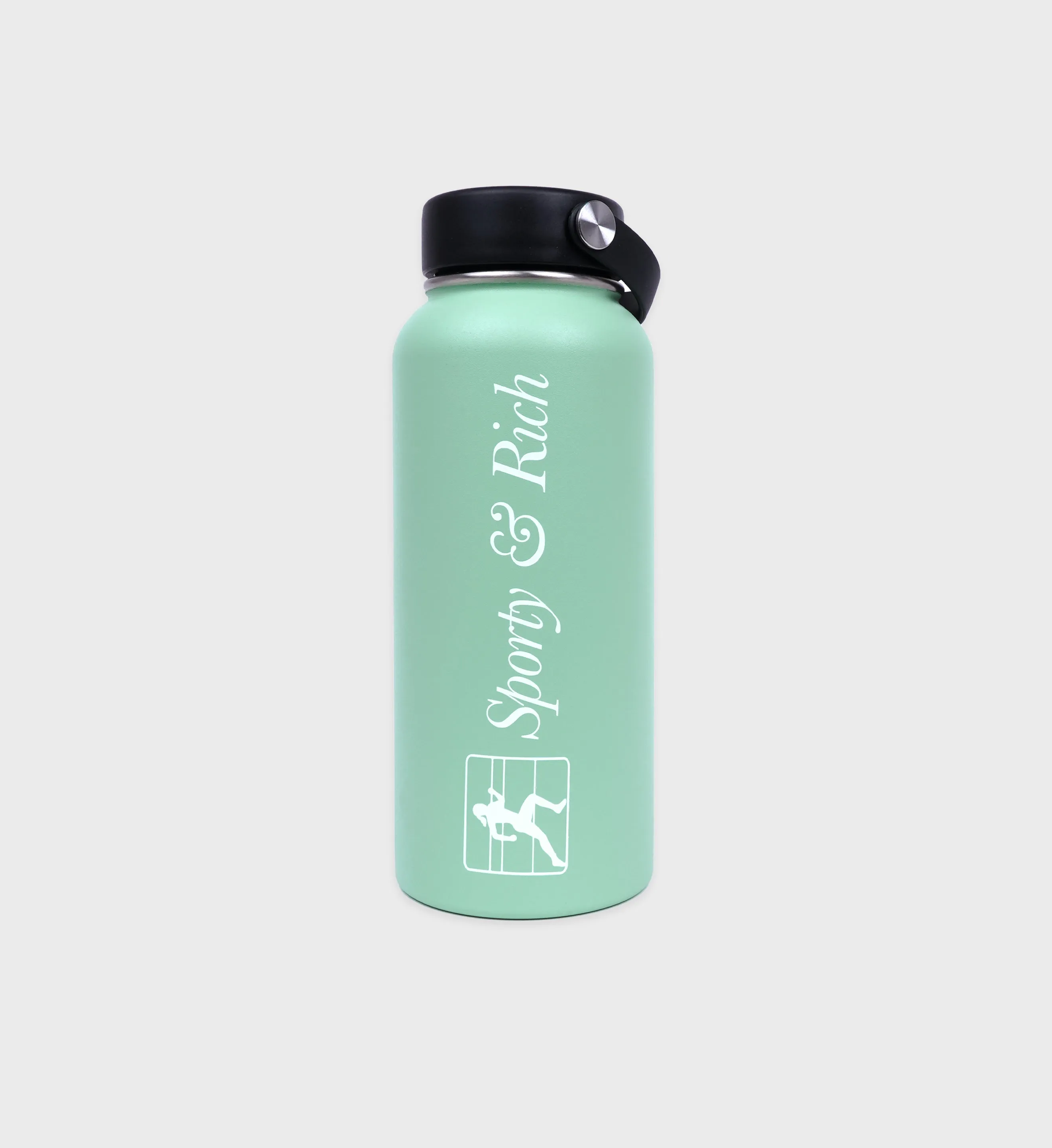 Runner Script Bottle - Thyme/White