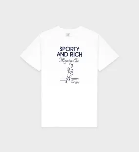 Running Man T-Shirt - White/Navy