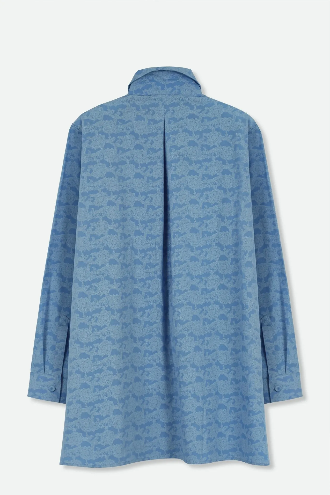 SELLA SHIRT IN ITALIAN COTTON SHIRT SKY PAINTING BLUE