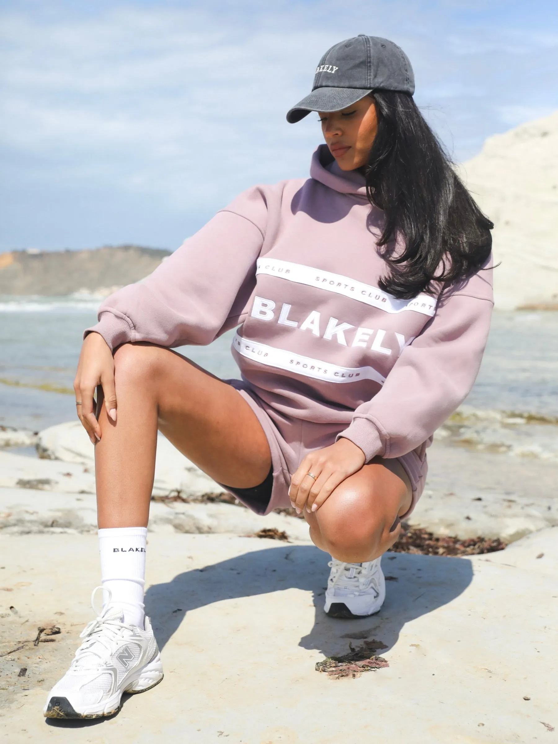 Serena Oversized Hoodie - Dusty Pink