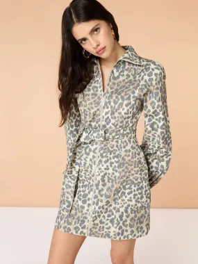 Shana Mini Dress in Cheetah Print