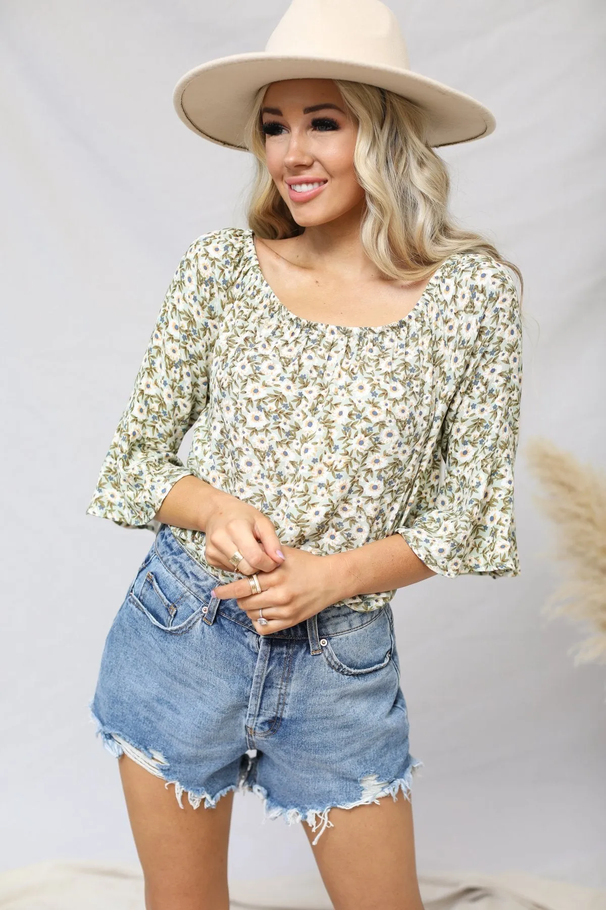 Southern Belle Sleeve Top