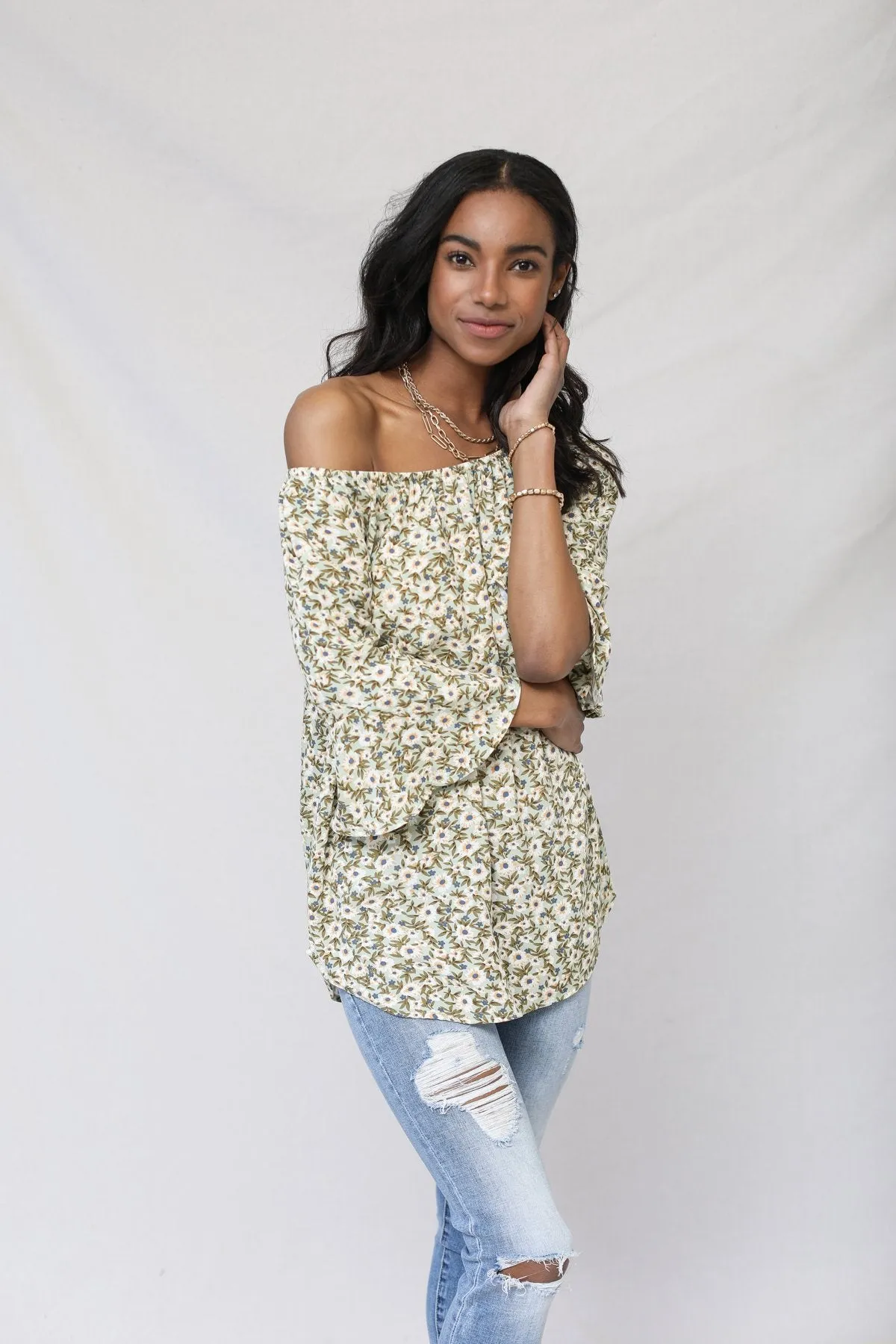 Southern Belle Sleeve Top