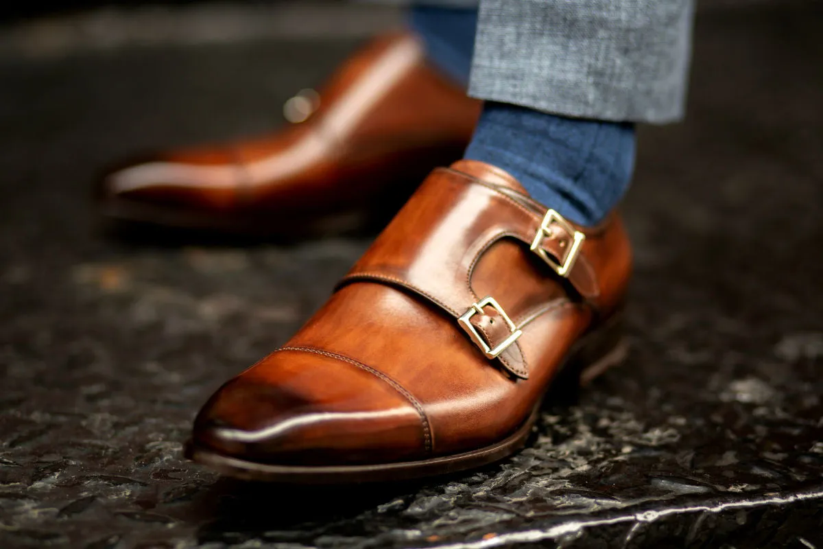 The Burton Double Monk Strap - Brown