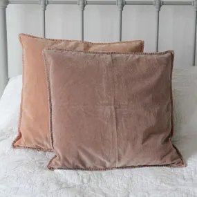 Velvet Cushion - Dusky Rose