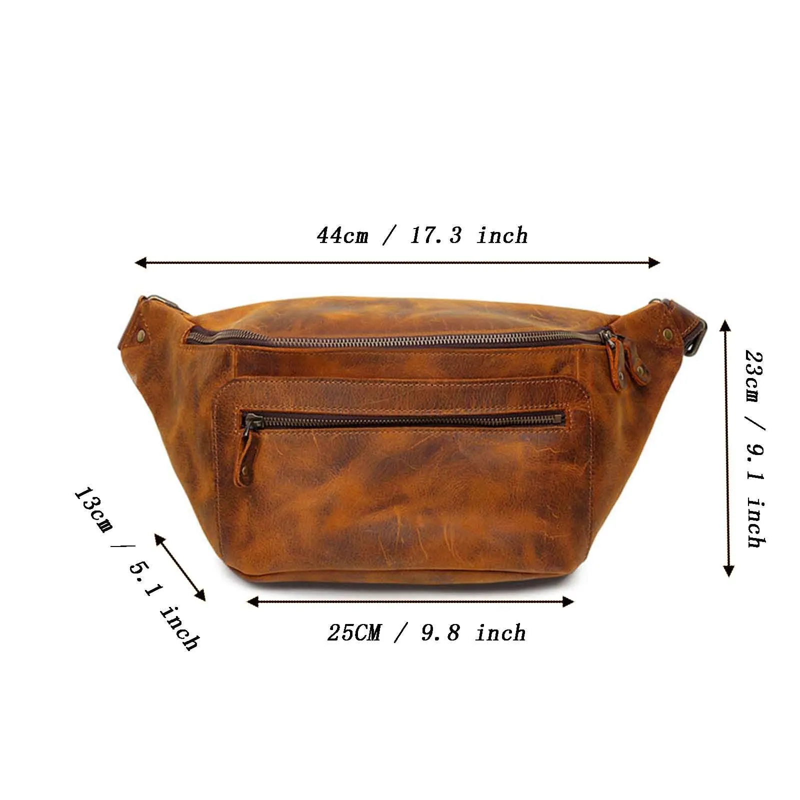 Vintage Crossbody Belt Bag For Men