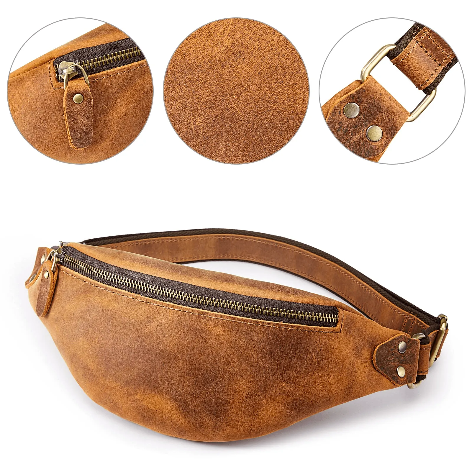 Vintage Crossbody Belt Bag For Men